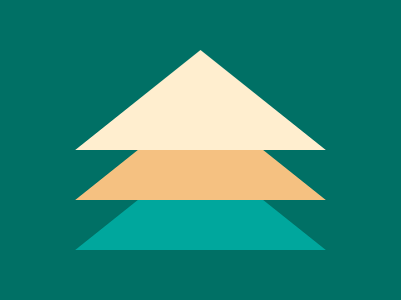 CSS Battle Christmas tree challenge: three stacked triangles